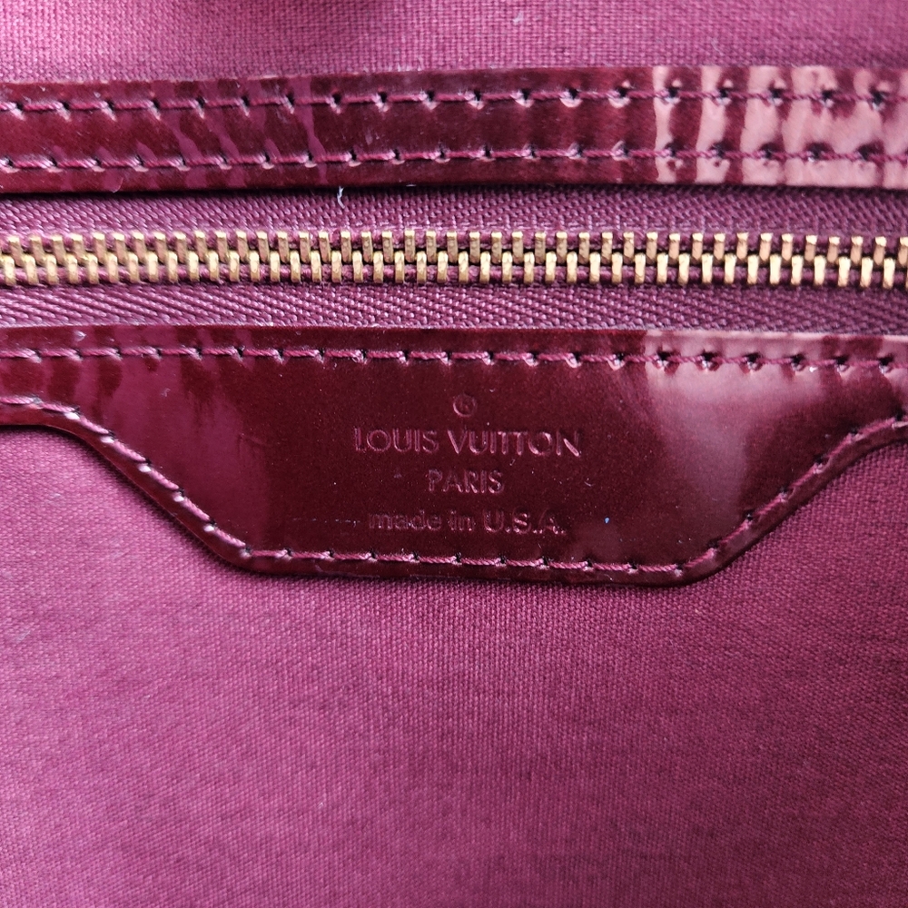 Louis Vuitton Wilshire Rouge Fauviste Mm Monogram Vernis Leather Shoulder Bag - Picture 4 of 6